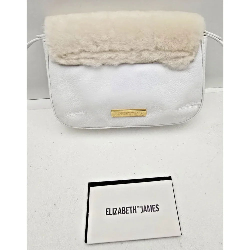 ELIZABETH AND JAMES Cynnie Nano Crossbody Leather Sheepskin Purse Bag - Picture 3 of 9
